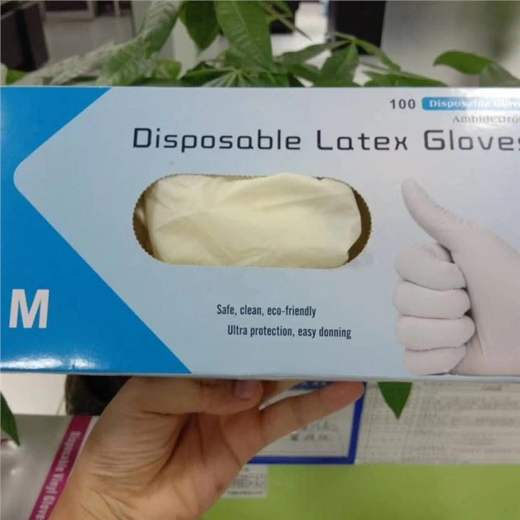 White Disposable Latex Gloves